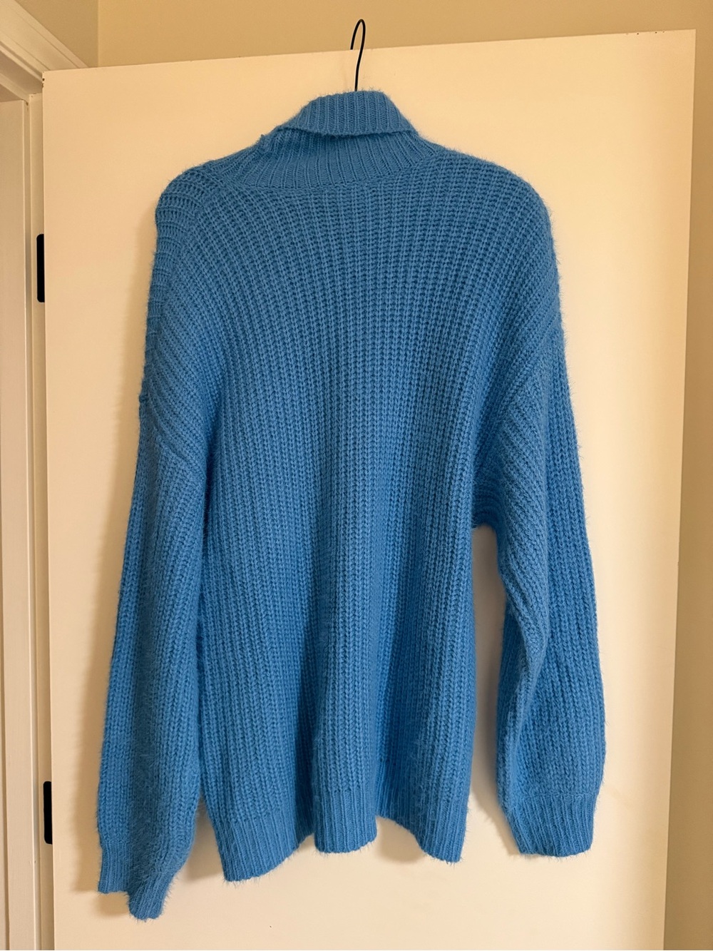 Motel Rocks Mada Blue Oversized Turtleneck Knit Sweater M - Picture 6 of 7